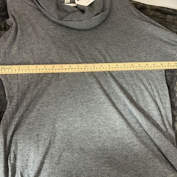 Caslon Sweater Womens plus size X1 cowl neck knit Heather Gray long sleeves New - Picture 7 of 9